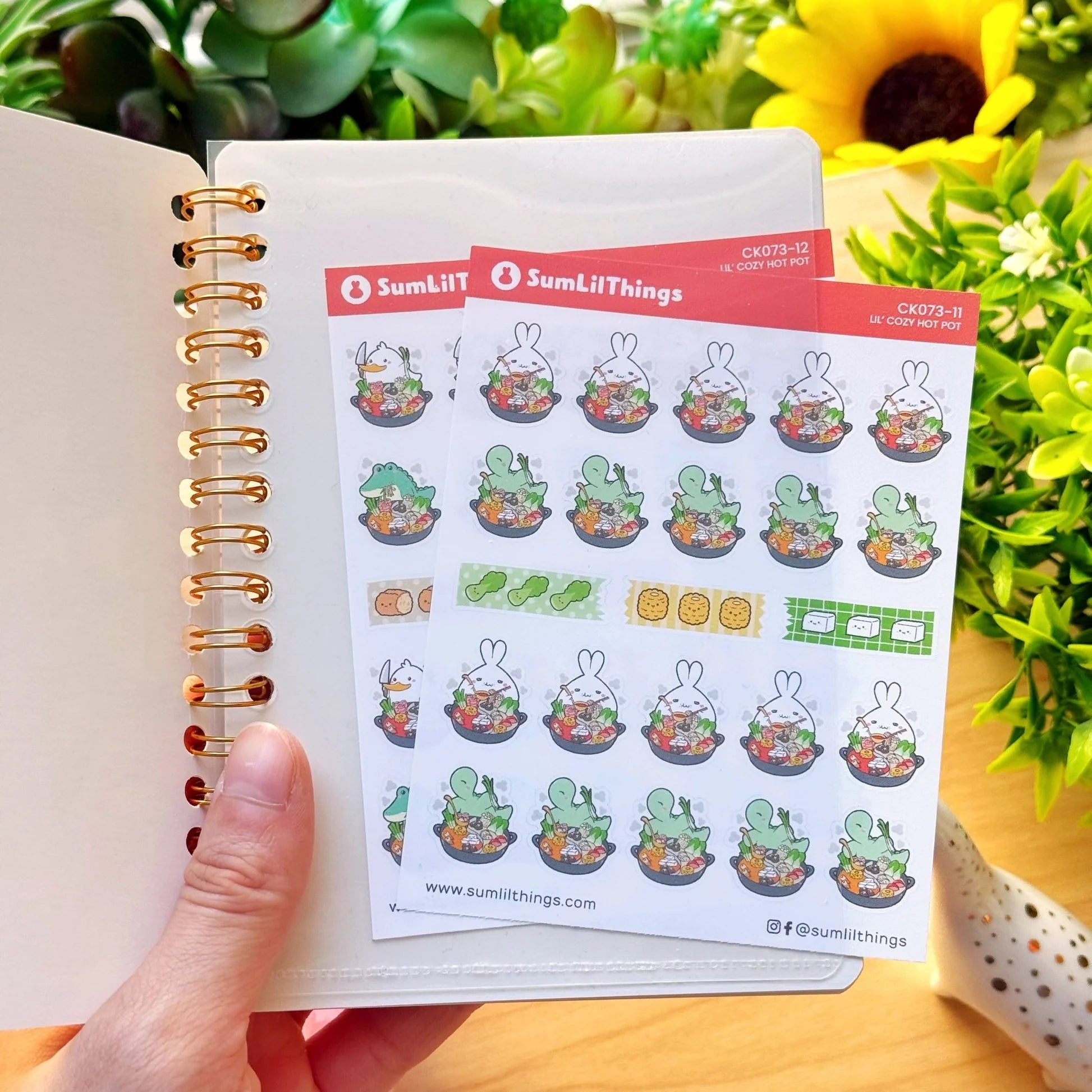 Hot Pot Reusable Sticker Book (A6)