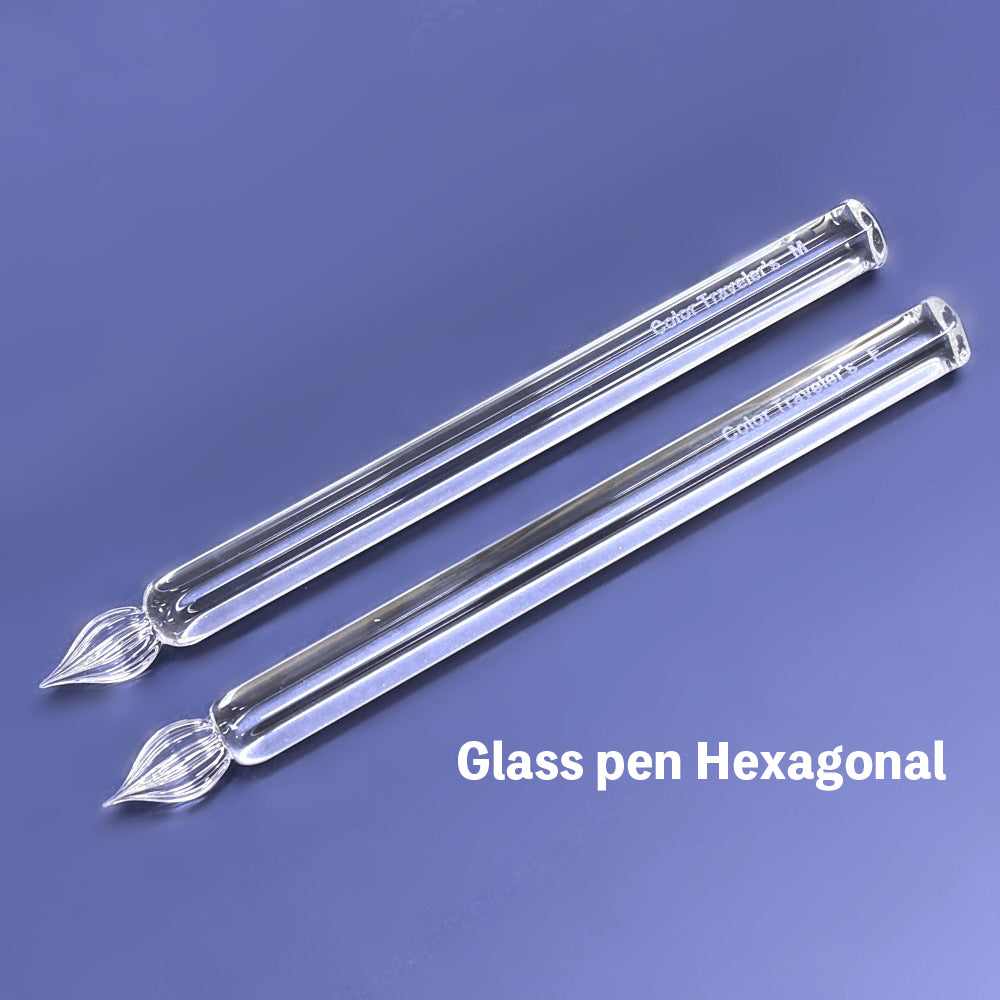 Glass Pen Hexagonal