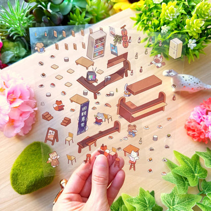 Isometric Scene Sticker - Revolving Sushi House (Series 2)