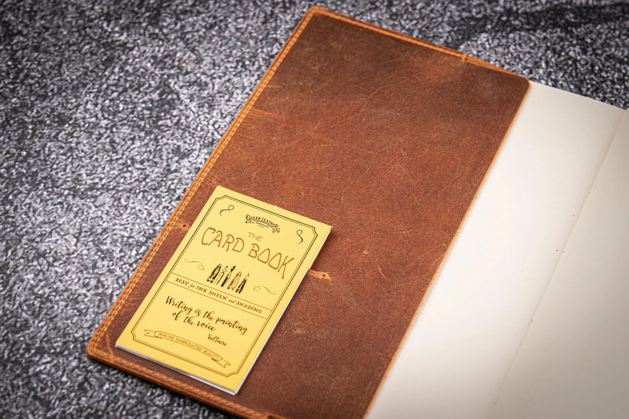 Leather Slim A5 Notebook / Planner Cover - Crazy Horse Brown