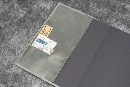 Leather Slim B5 Notebook / Planner Cover - Crazy Horse Smoky