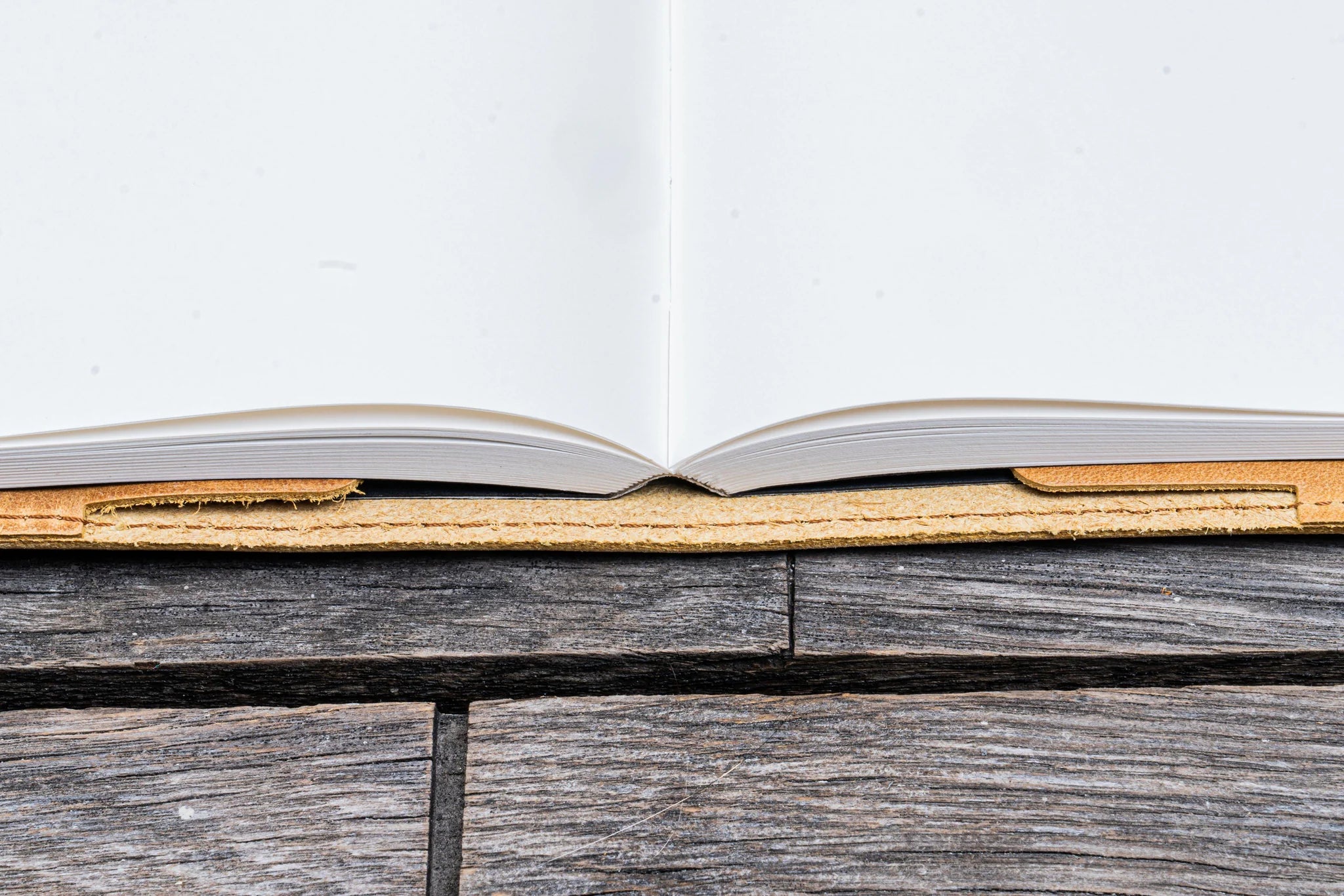 Leather Slim B6 Notebook / Planner Cover - Crazy Horse Honey Ochre