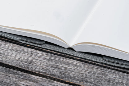 Leather Slim B6 Notebook / Planner Cover - Crazy Horse Smoky