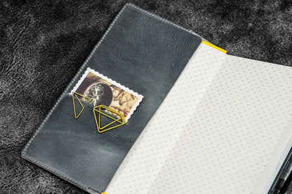 Leather Slim Hobonichi Weeks Planner Cover - Crazy Horse Smoky