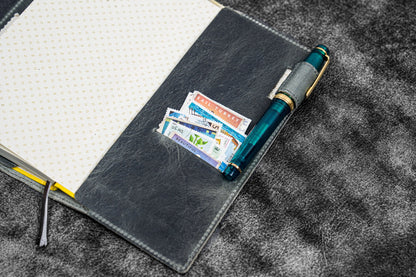 Leather Slim Hobonichi Weeks Planner Cover - Crazy Horse Smoky