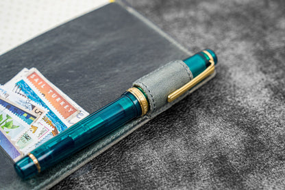 Leather Slim Hobonichi Weeks Planner Cover - Crazy Horse Smoky