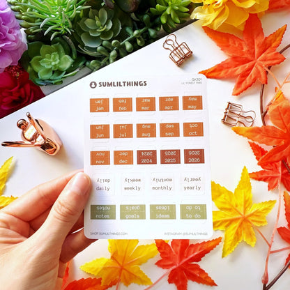 Lil' Forest Tabs Stickers