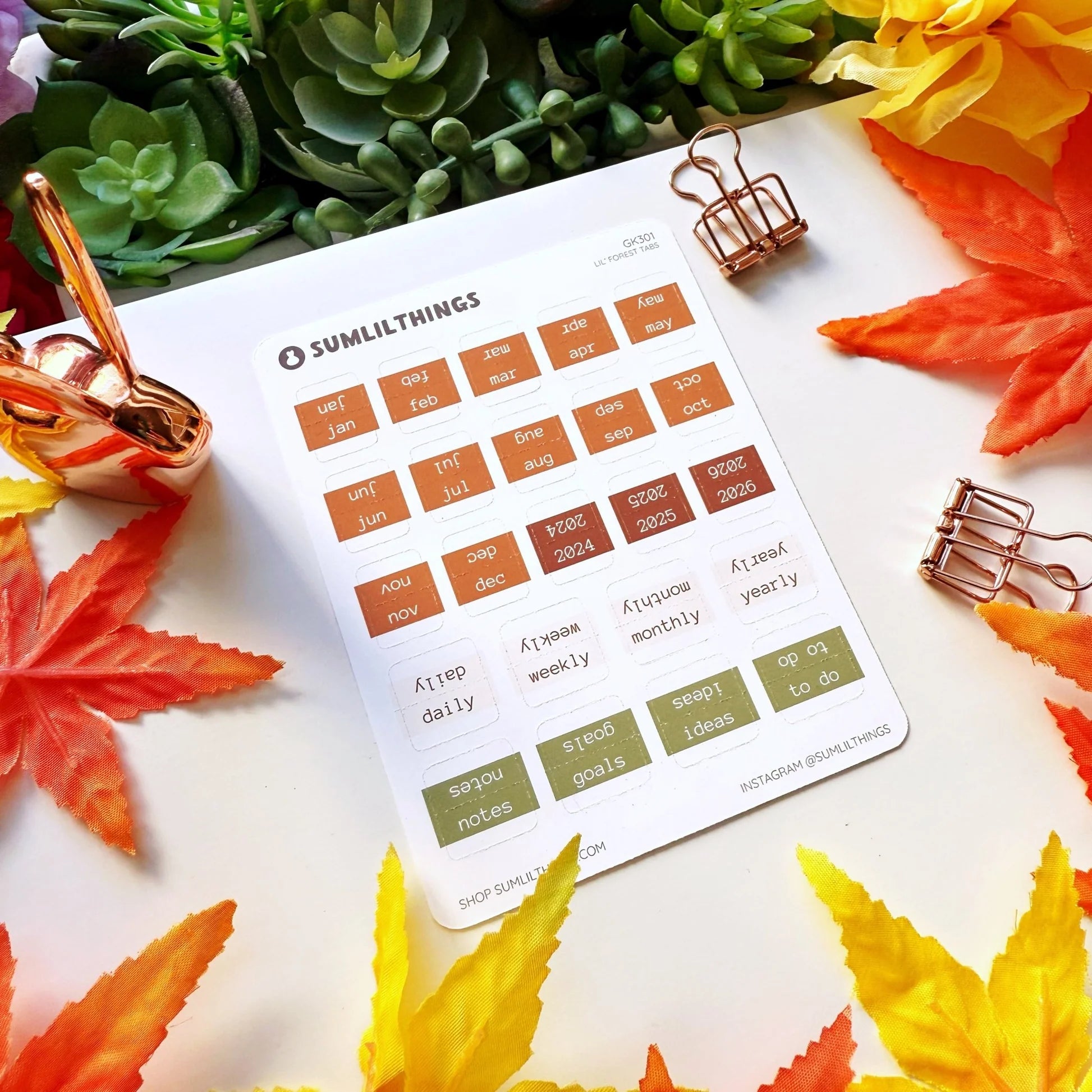 Lil' Forest Tabs Stickers