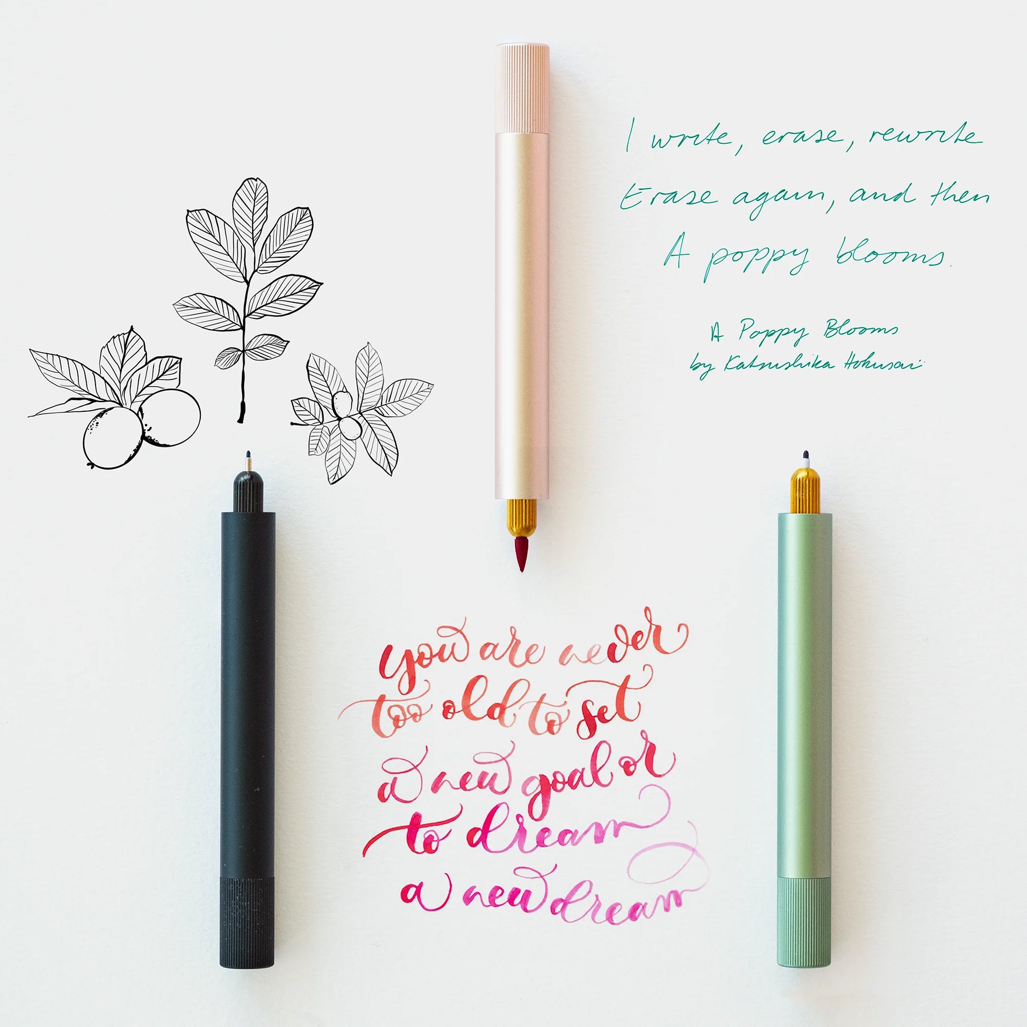 Lumos Refillable Fineliner & Brush Pen - Mini