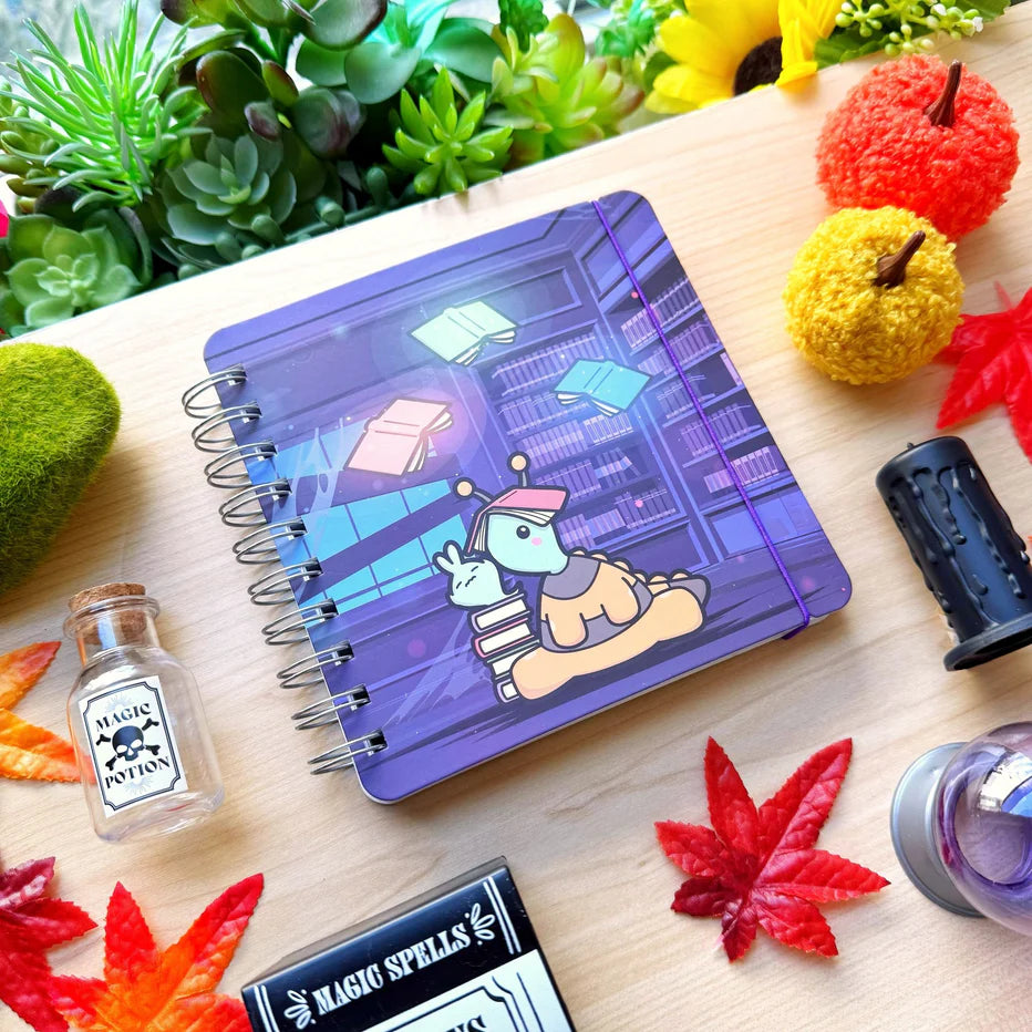 Mistwood Manor Library Spiral Notebook (Dot Grid)