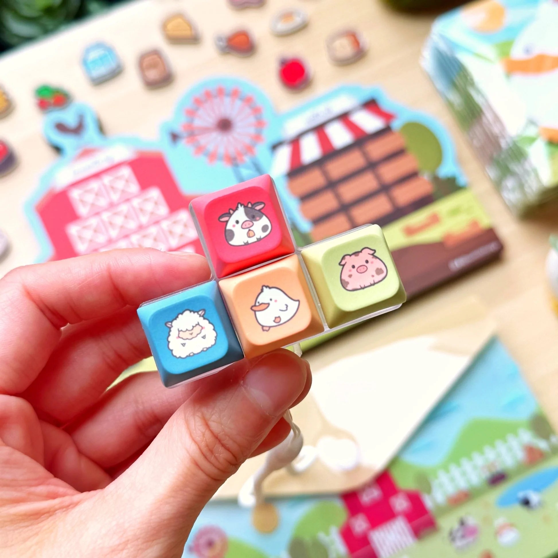 Pasture Pals Keyboard Fidget Keychain