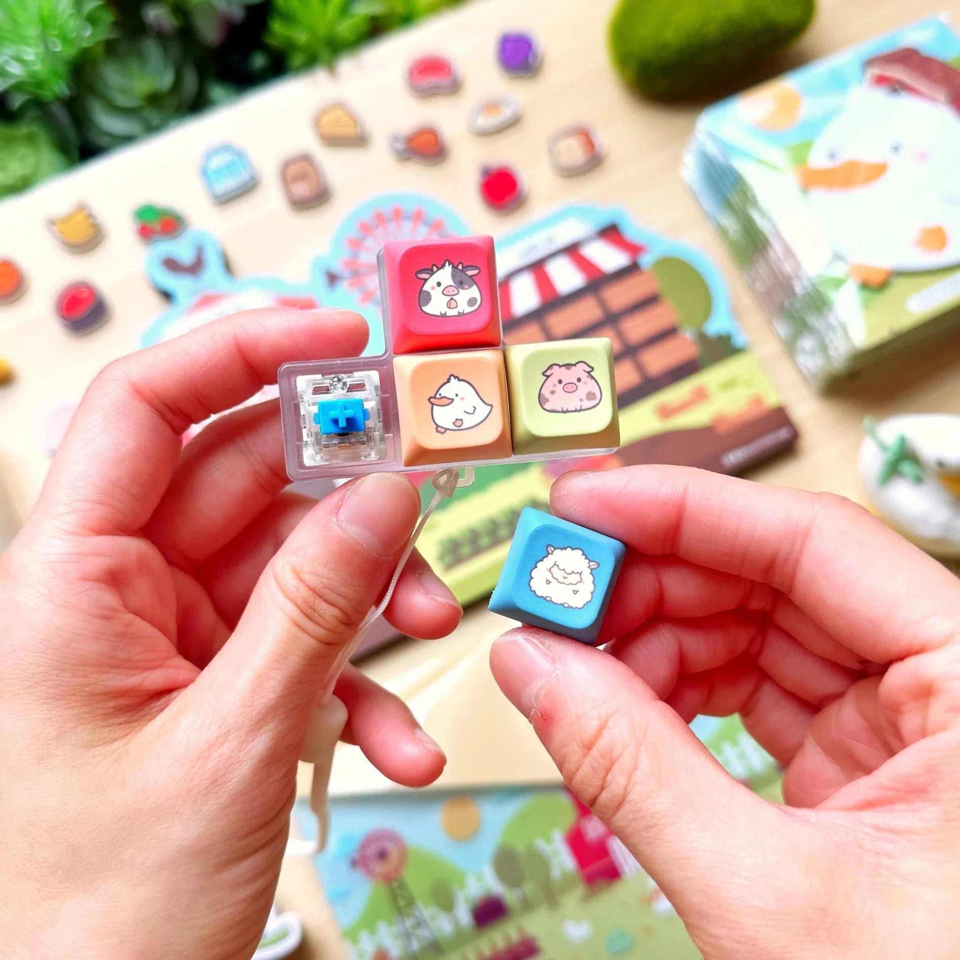 Pasture Pals Keyboard Fidget Keychain