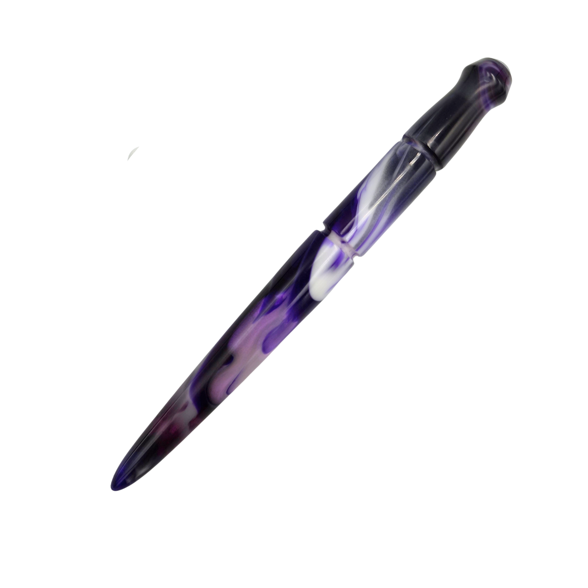 Contoured Nib Holder - Purple Black and White