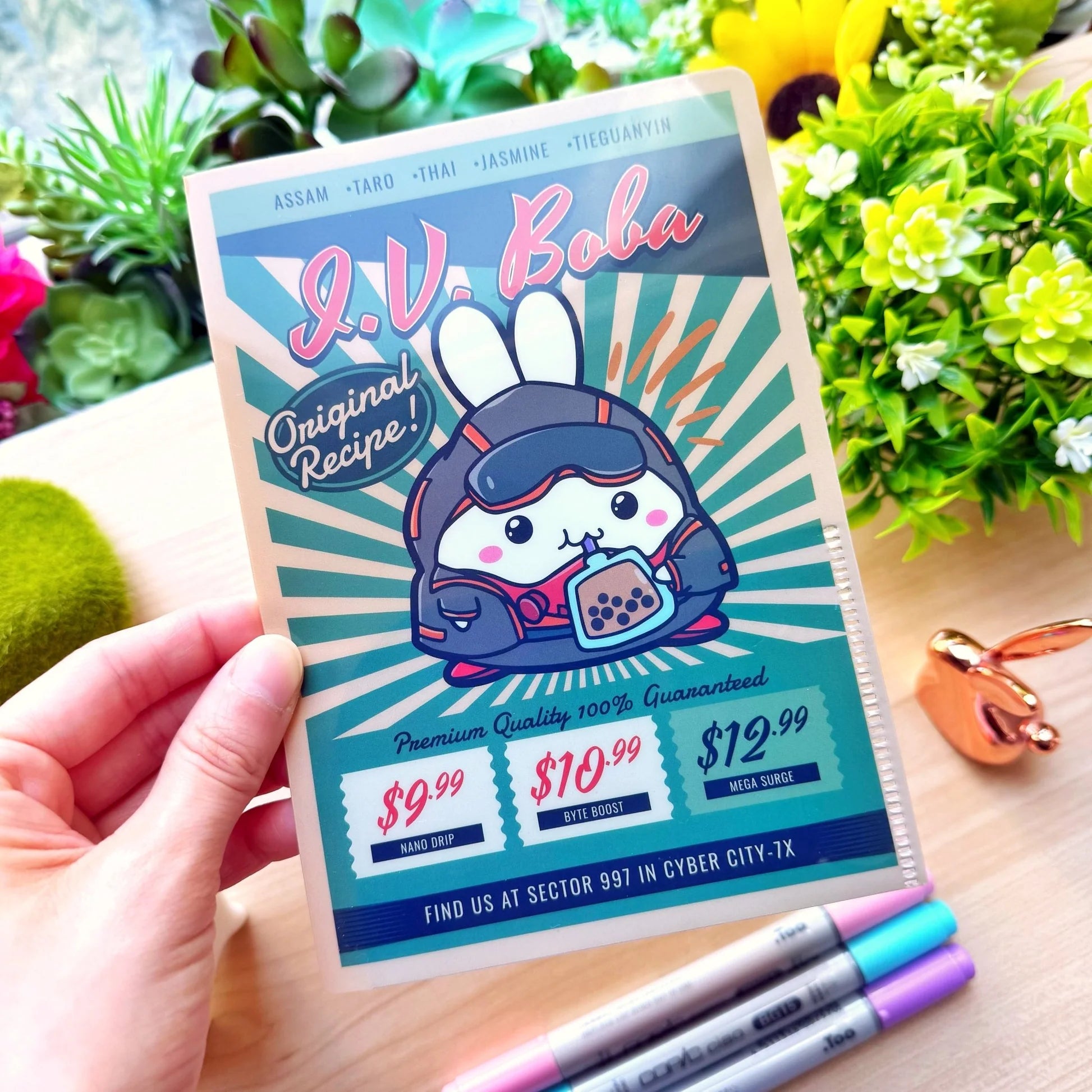 Sticker Folder - IV Boba Menu (B6 Size)