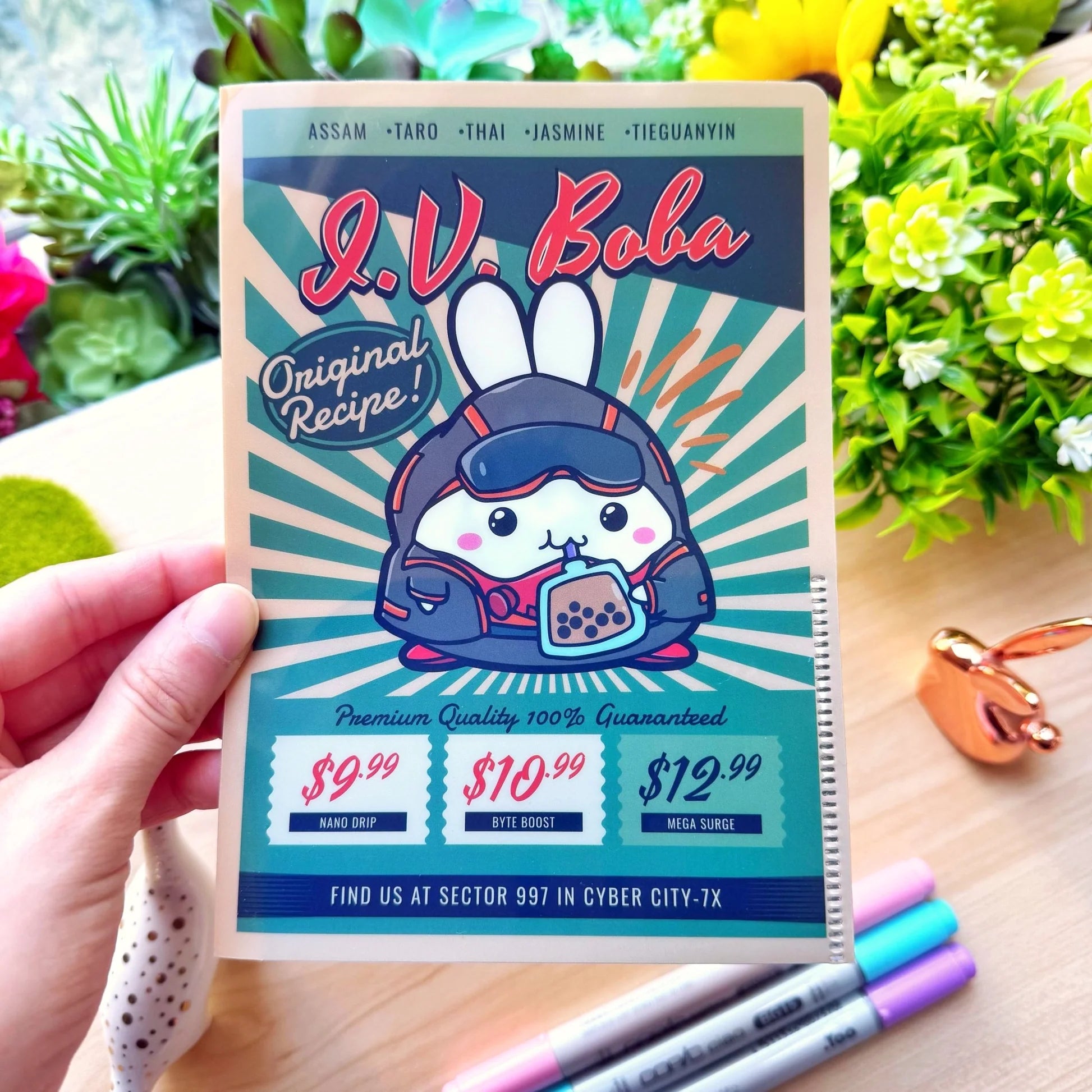 Sticker Folder - IV Boba Menu (B6 Size)