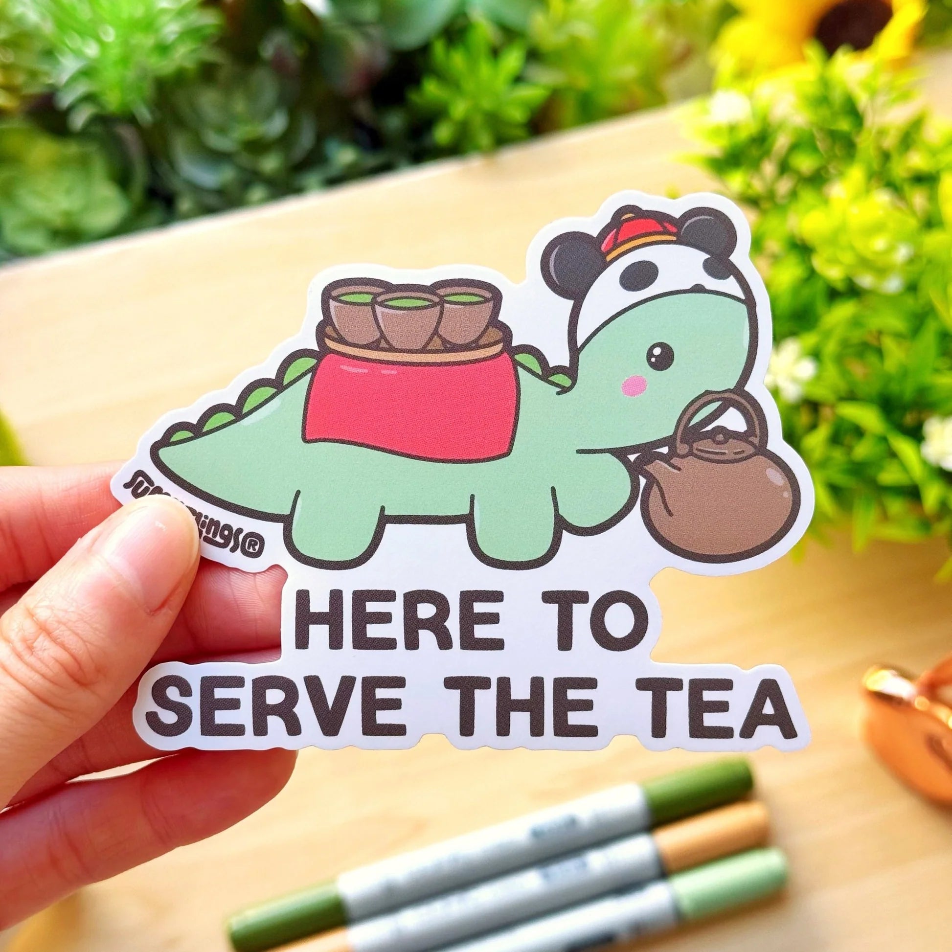 Vinyl Sticker - Here To Serve the Tea