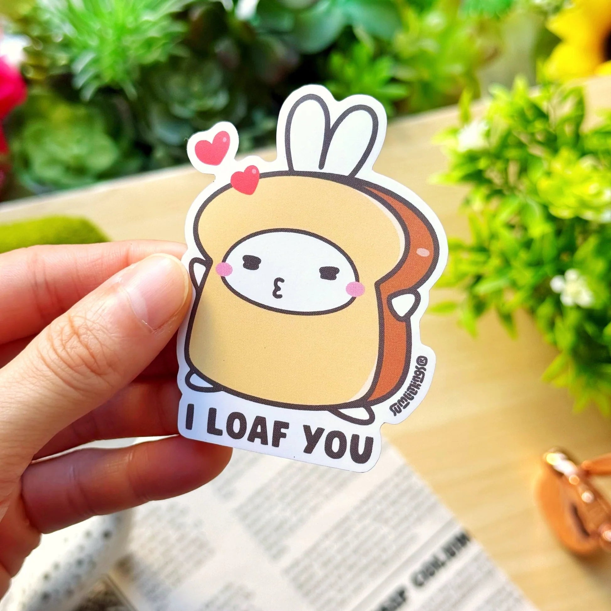 Vinyl Sticker - I Loaf You