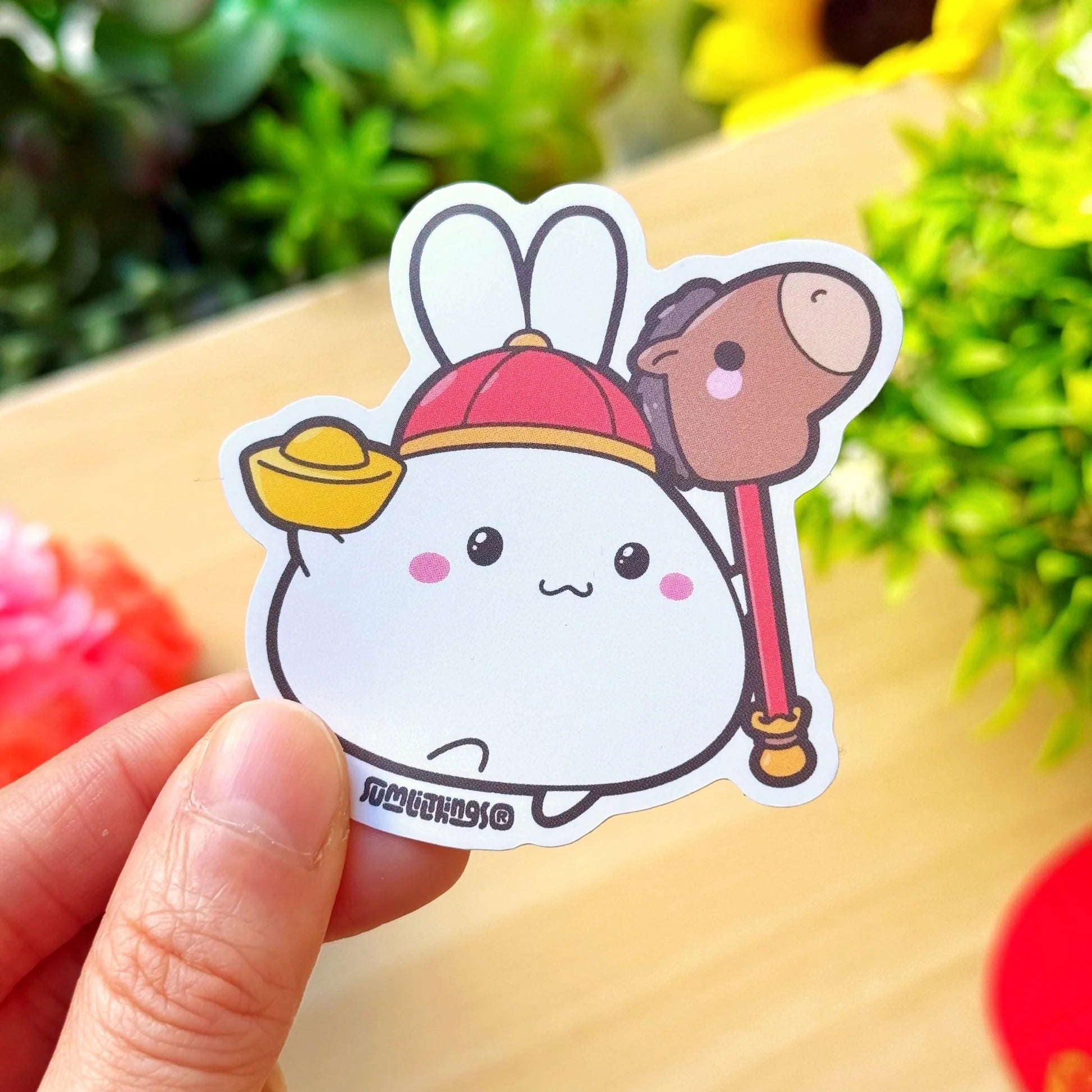 Vinyl Sticker - Lil with Horsie Stick & Sycee