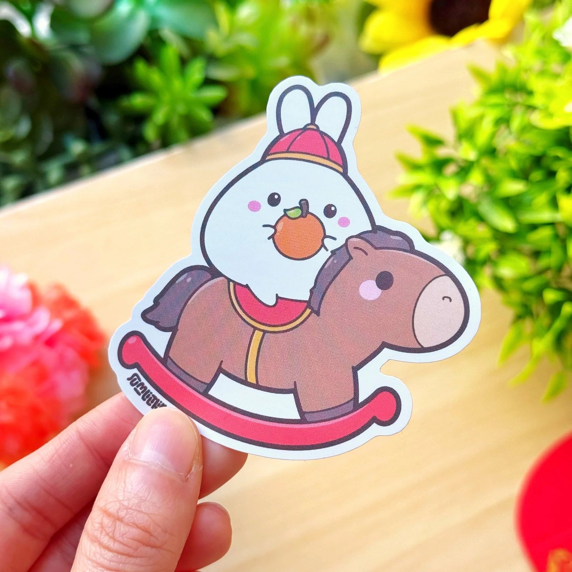 Vinyl Sticker - Lil with Rocking Horse