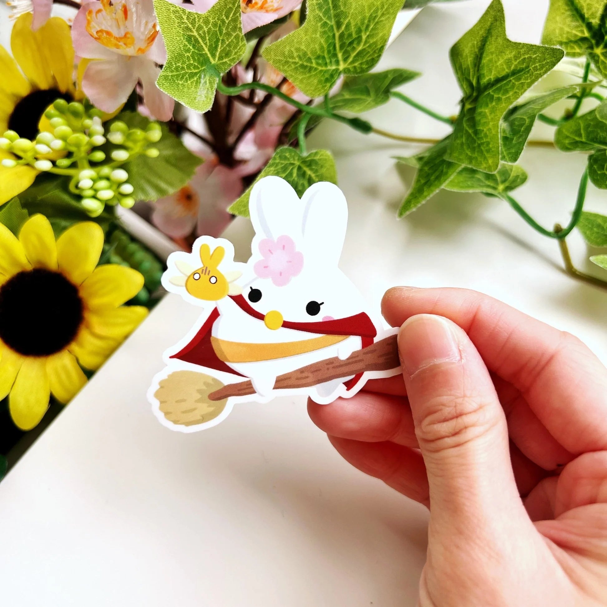 Vinyl Sticker - Mimi's Broom Ride (Transparent)