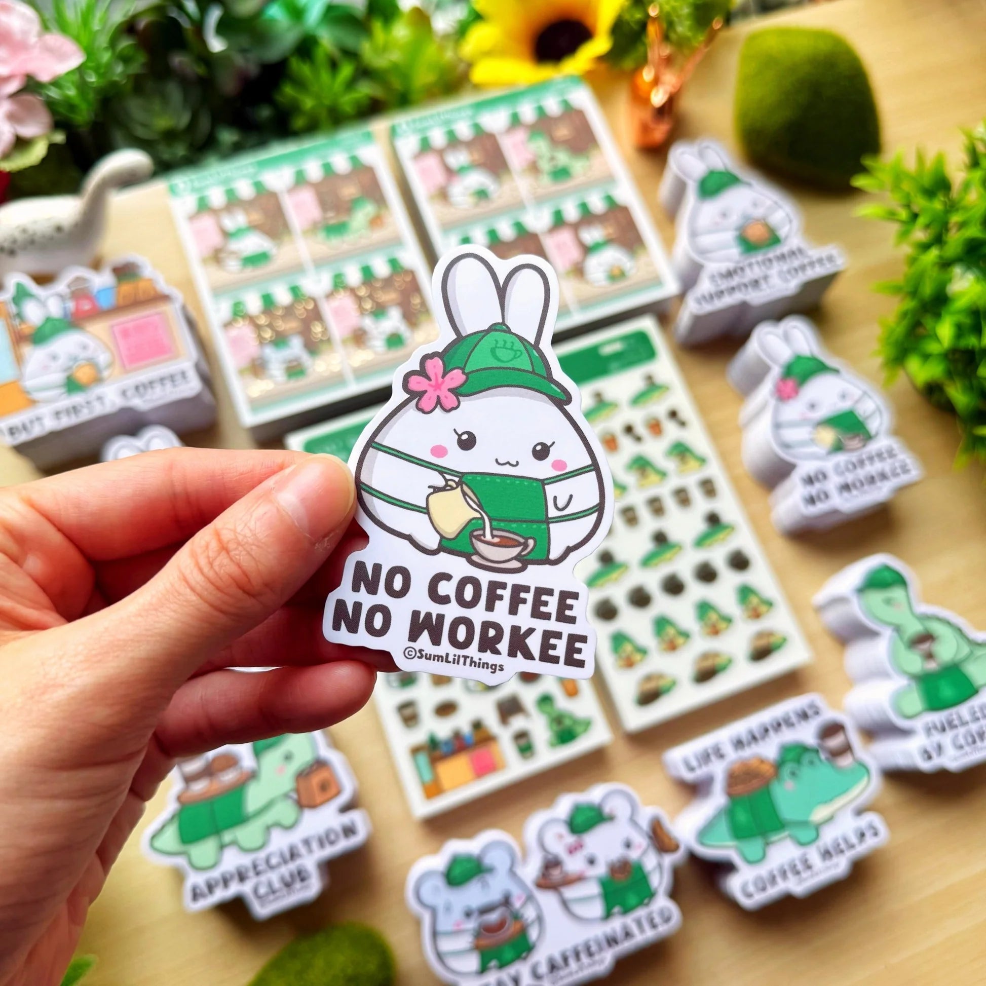 Vinyl Sticker - No Coffee, No Workee