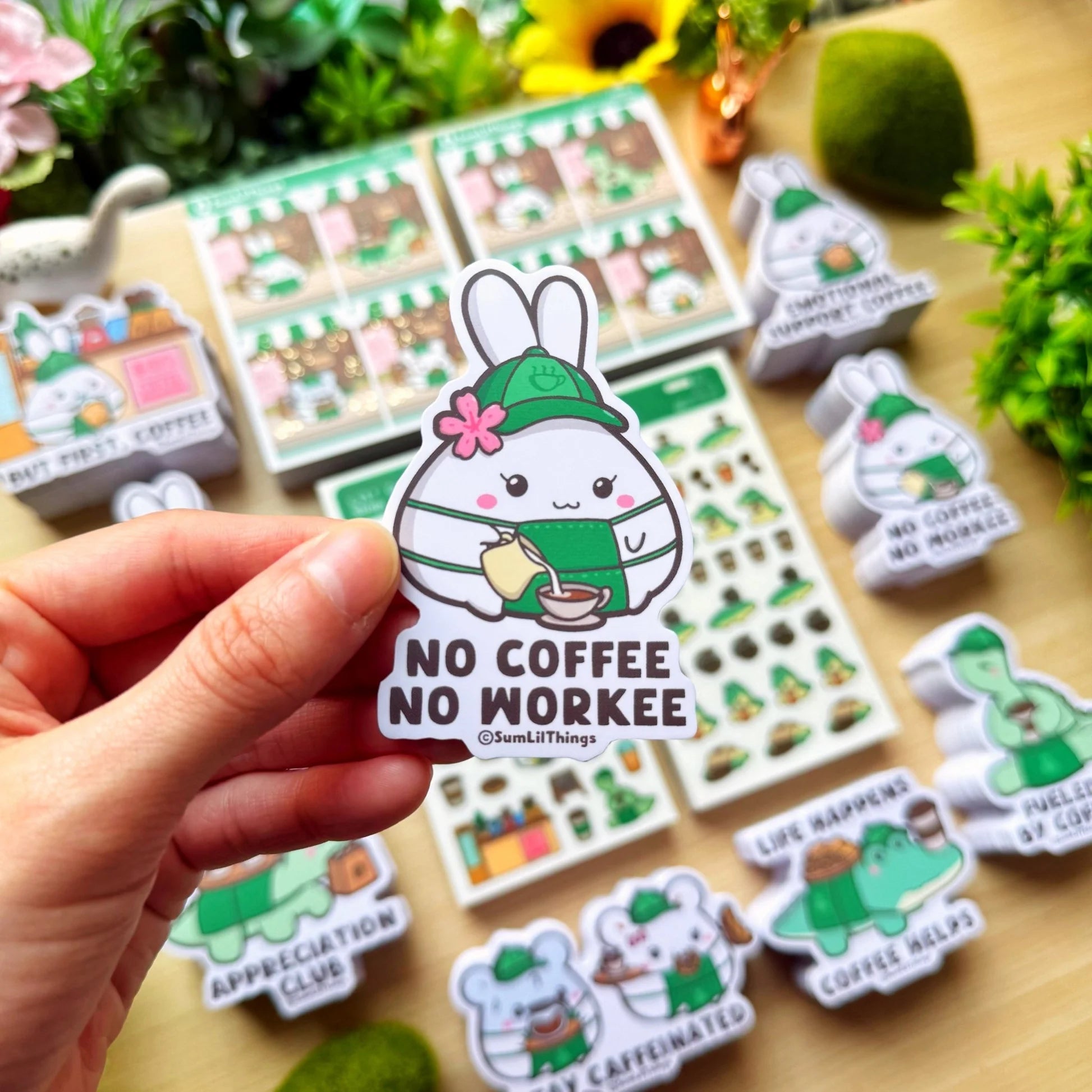 Vinyl Sticker - No Coffee, No Workee