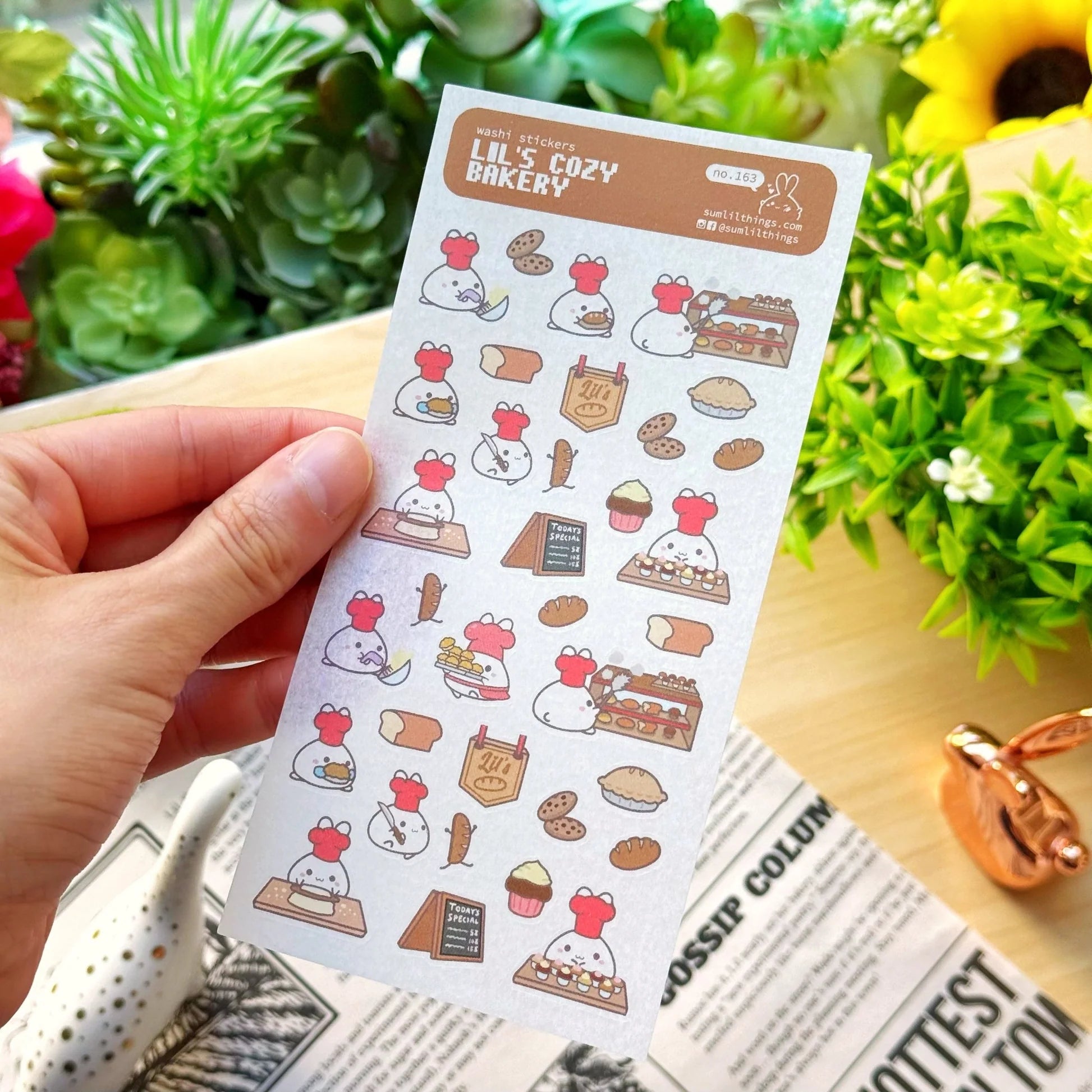 Washi Sticker - Lil' Cozy Bakery
