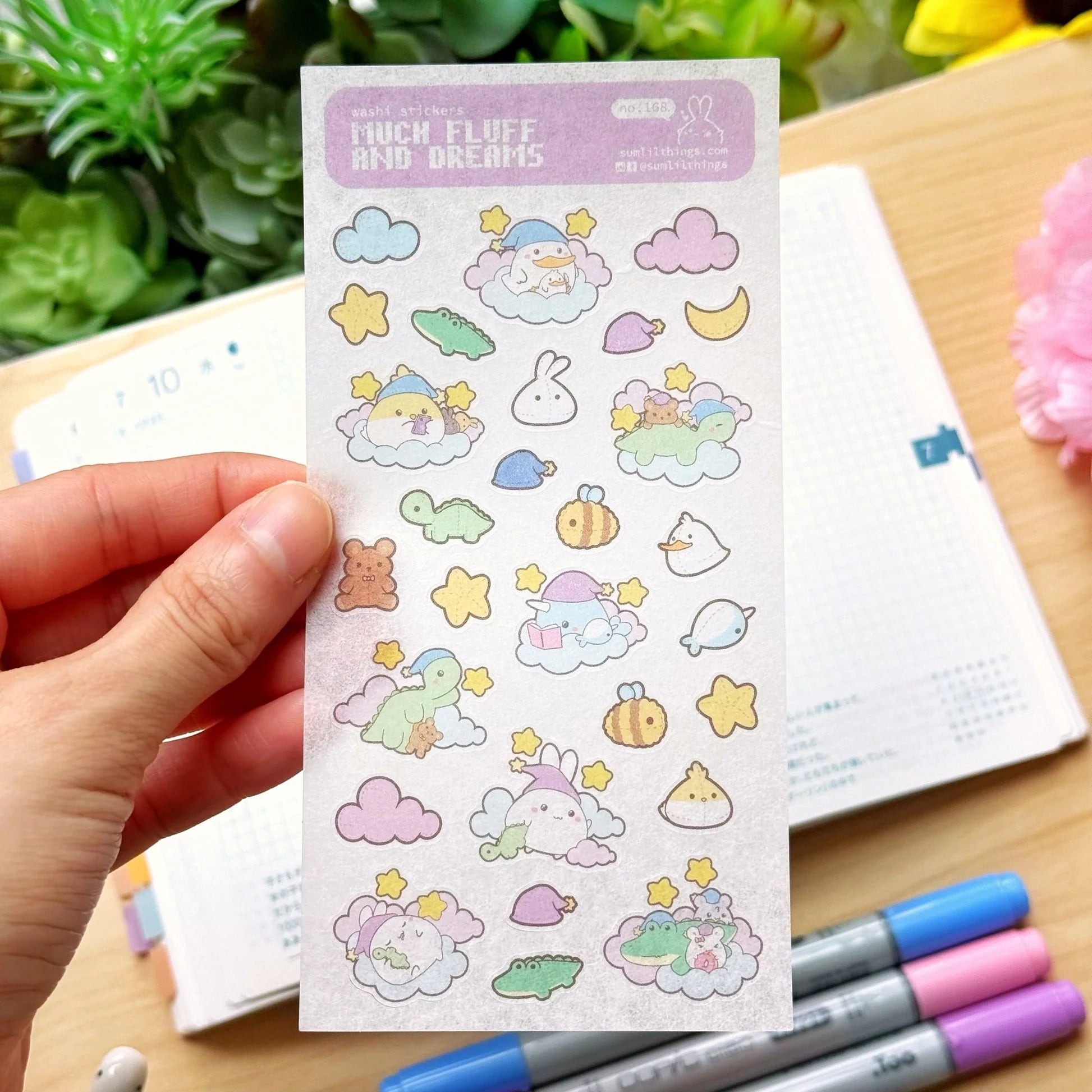 Washi Sticker - Much Fluff and Dreams