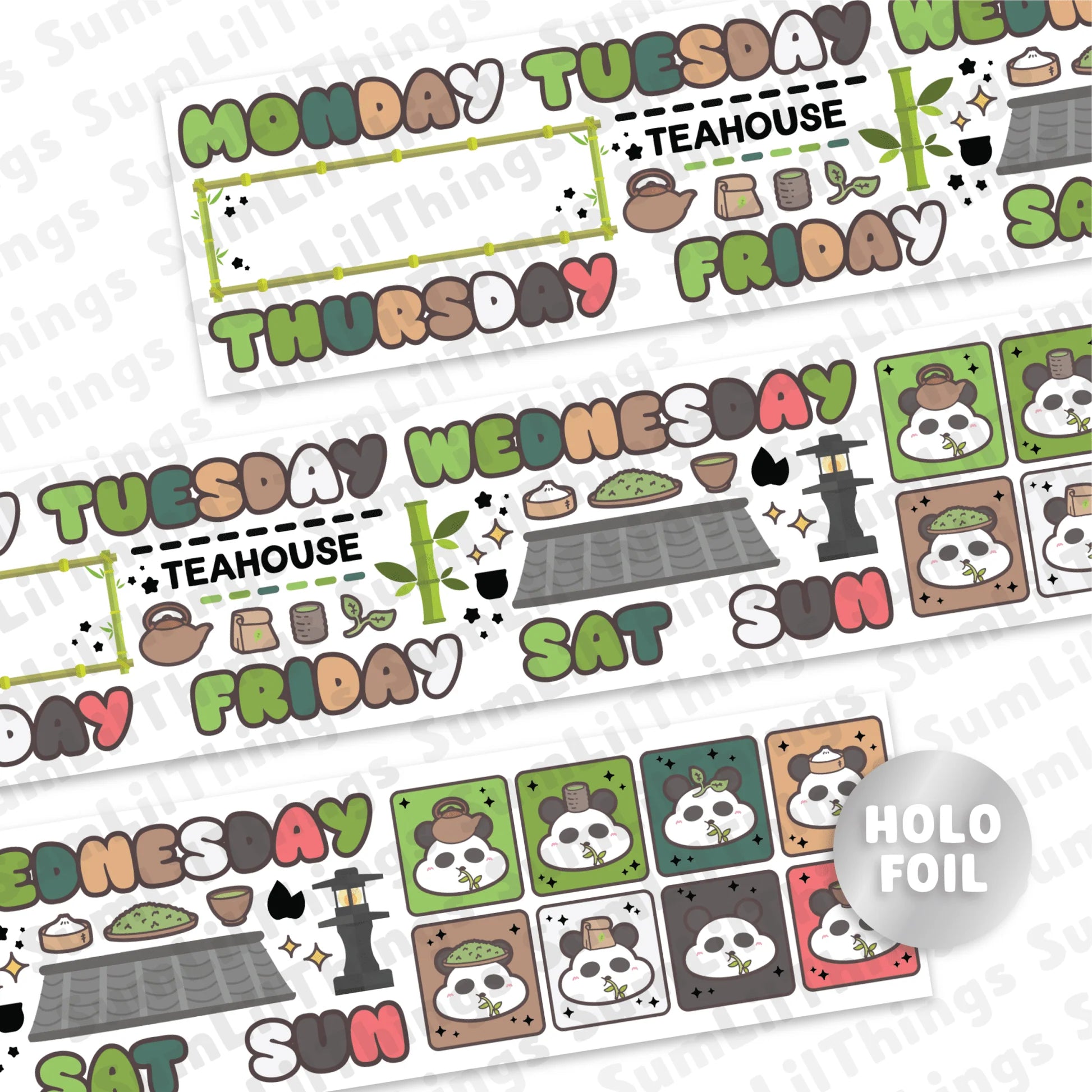 Lil' Panda Teahouse Elements (45mm)